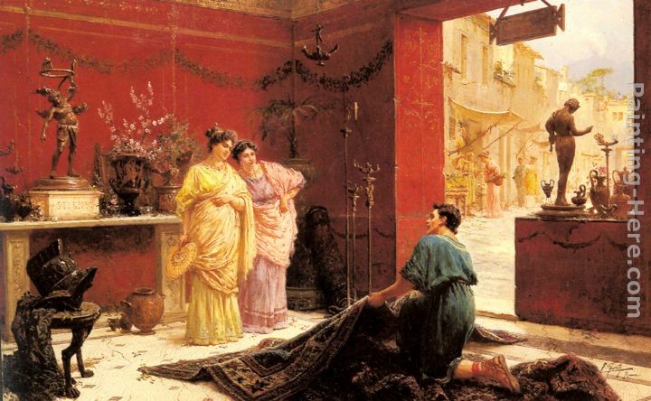 Ettore Forti Selling his Wares